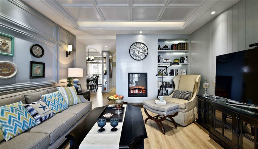 榮盛御府 美式鄉(xiāng)村風格 165平